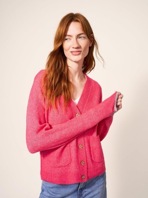 Bright Pink White Stuff Jamie Cardi | 54938SJHL