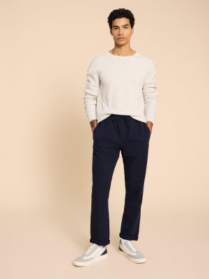 Dark Navy White Stuff Dempsey Drawstring Trouser | 50672IWFD