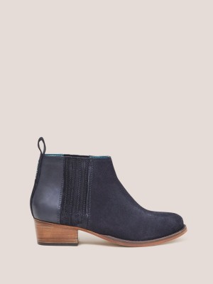 Dark Navy White Stuff Winona Suede Ankle Boot | 08764ETJR