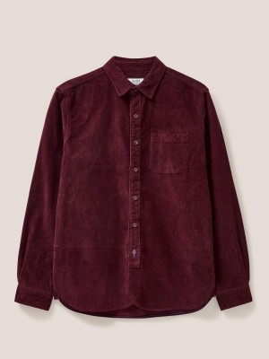 Dk Red White Stuff Whitwick Cord Shirt | 72895GIBT