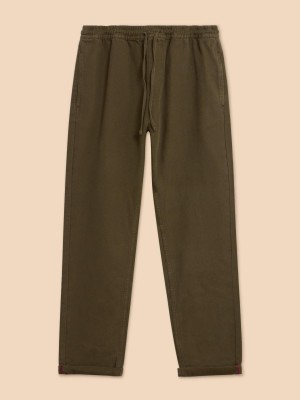 Khaki Green White Stuff Dempsey Drawstring Trouser | 37019CPOB