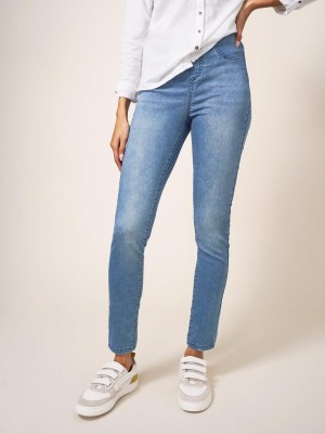 Light Denim White Stuff Janey Stretch Jegging | 27938PAUW