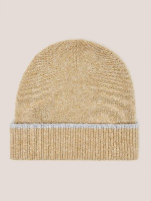 Light Tan White Stuff Sienna Knit Beanie | 75186ORHS