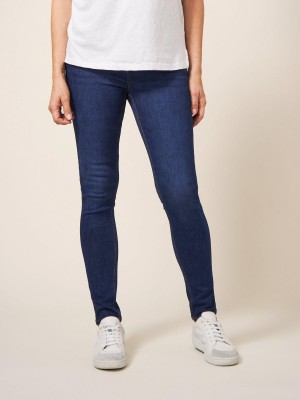 Mid Denim White Stuff Amelia Skinny Jeans | 61897PSVQ