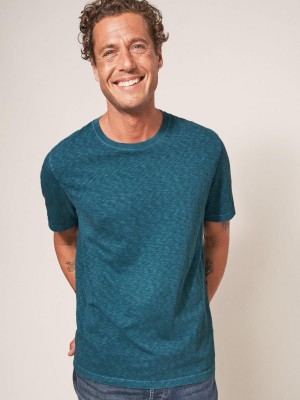 Mid Teal White Stuff Abersoch Short Sleeve Tee | 76150MRGX