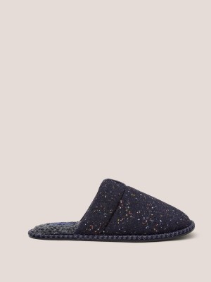 Navy Multi White Stuff Neppy Slip On Mule Slipper | 03469HICK