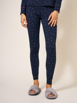 Navy Multi White Stuff Selena Jersey Legging | 05763MJYW