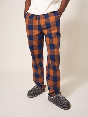 Orange Multi White Stuff Moorland Flannel Pj Trouser | 38295TQBL