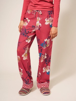 Pink Multi White Stuff Nina Organic Pj Bottom | 81260JIUL