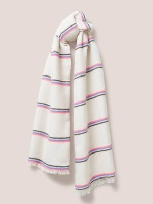 Pink Multi White Stuff Selma Midweight Scarf | 69452QBUS