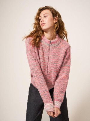 Pink Multi White Stuff Weekend Bomber | 29635TYVM