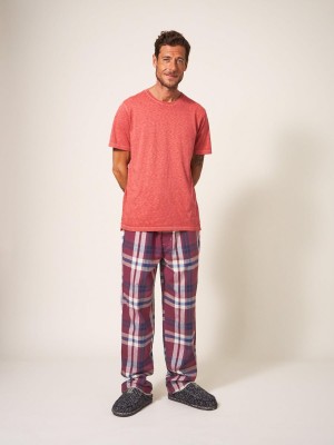 Plum Multi White Stuff Moorland Flannel Pj Trouser | 16023KYWO