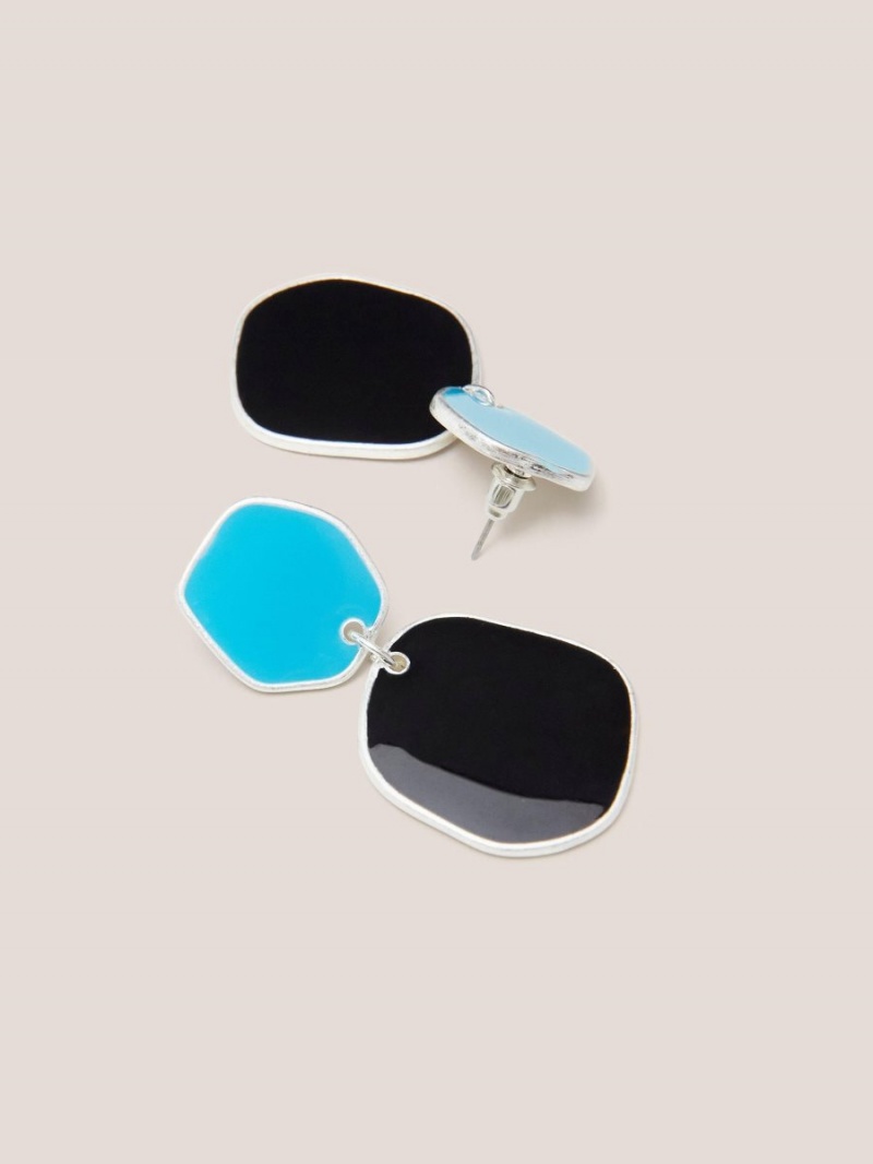 Blue Multi White Stuff Calia Enamel Earring | 29538HUDB