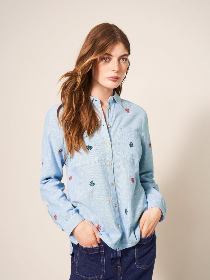 Blue Multi White Stuff Sophie Shirt | 91407HMNA