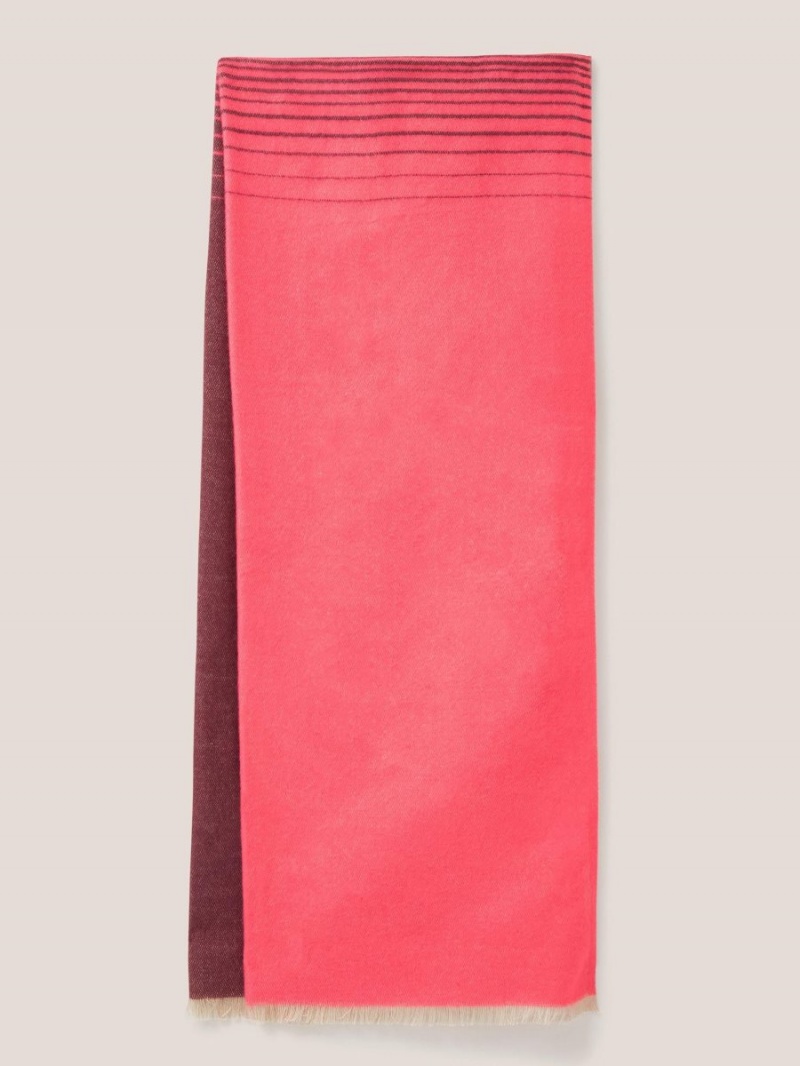 Bright Pink White Stuff Selma Midweight Scarf | 41328MKNE