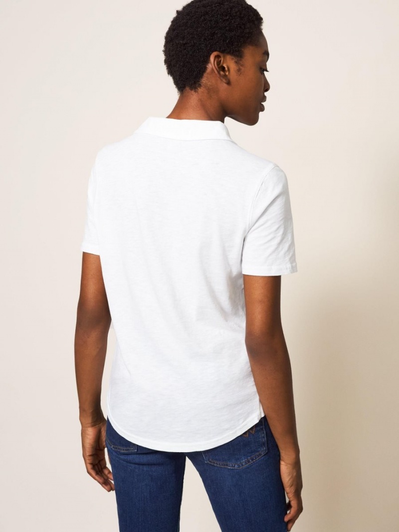 Brilliant White White Stuff Penny Pocket Jersey Shirt | 94201SPIV