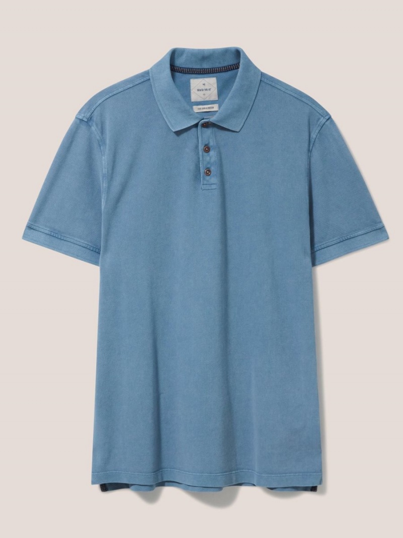 Chambray Blue White Stuff Utility Polo | 52310IOYB