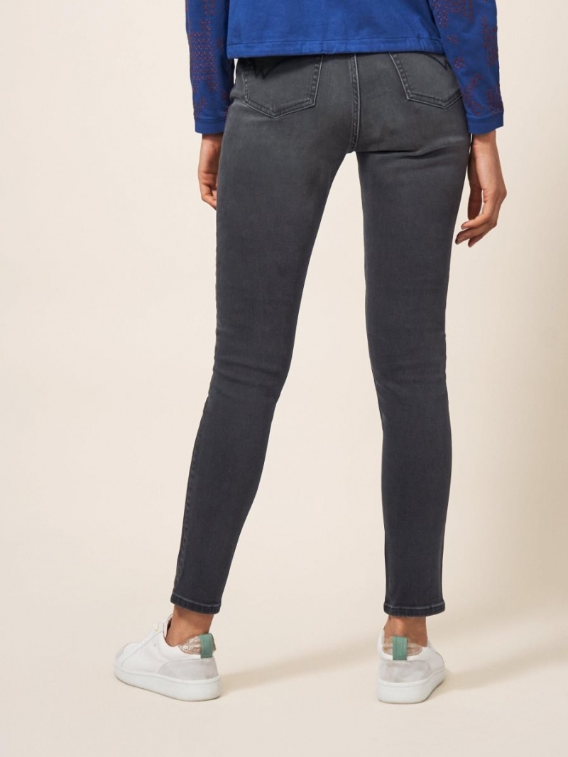 Charcoal Grey White Stuff Amelia Skinny Leg Jeans | 87465VWPR