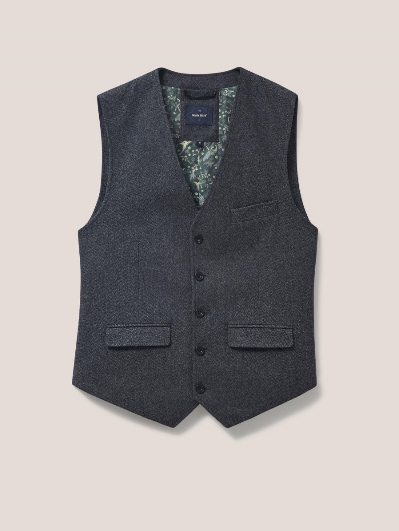 Charcoal Grey White Stuff Heath Waistcoat | 52694QAOX