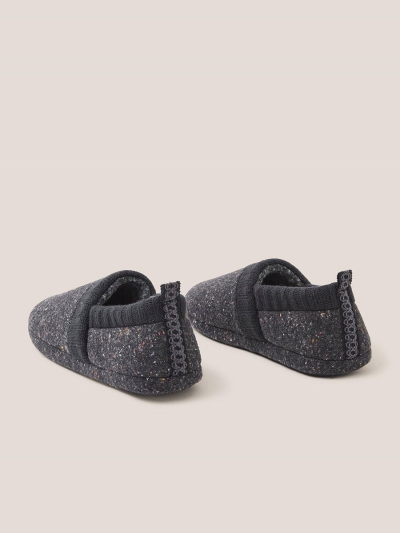 Charcoal Grey White Stuff Neppy Closed Back Slipper | 19072RDHO