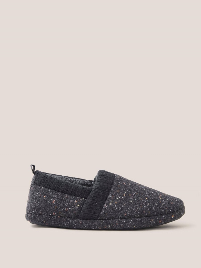 Charcoal Grey White Stuff Neppy Closed Back Slipper | 19072RDHO