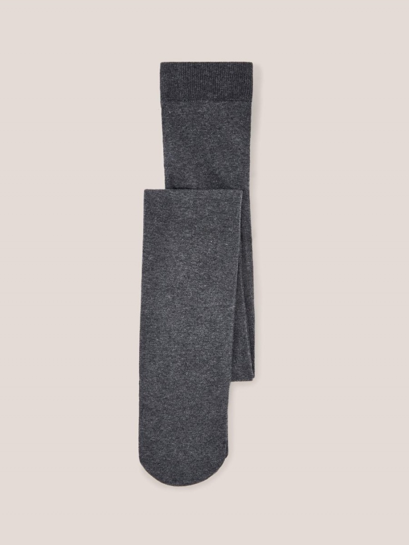 Charcoal Grey White Stuff Patty Plain Versatile Tights | 92318EGQD