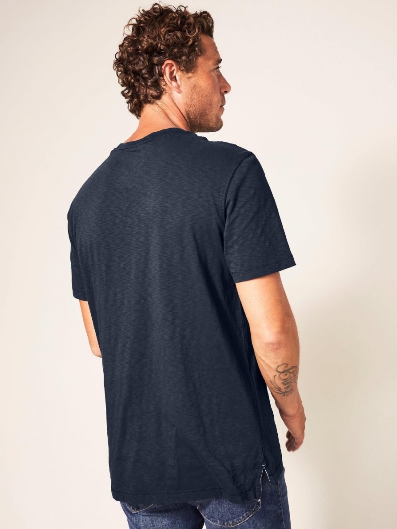 Dark Navy White Stuff Abersoch Short Sleeve Tee | 40938EWHA