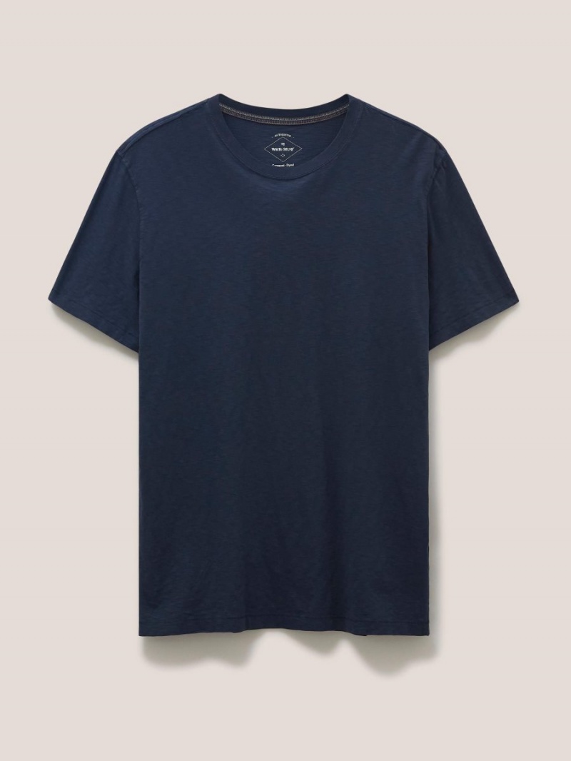 Dark Navy White Stuff Abersoch Short Sleeve Tee | 40938EWHA