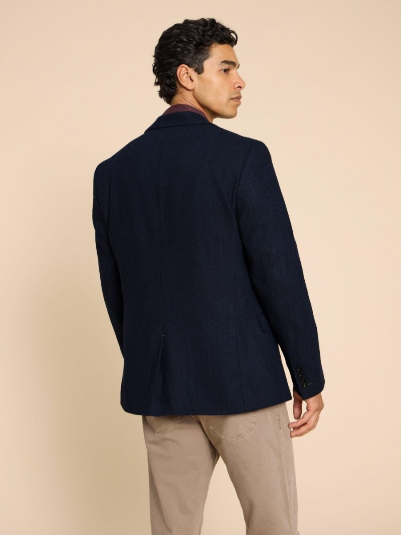 Dark Navy White Stuff Heath Regular Fit Blazer | 20417HQBC