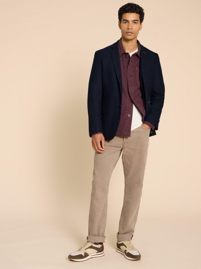 Dark Navy White Stuff Heath Regular Fit Blazer | 20417HQBC