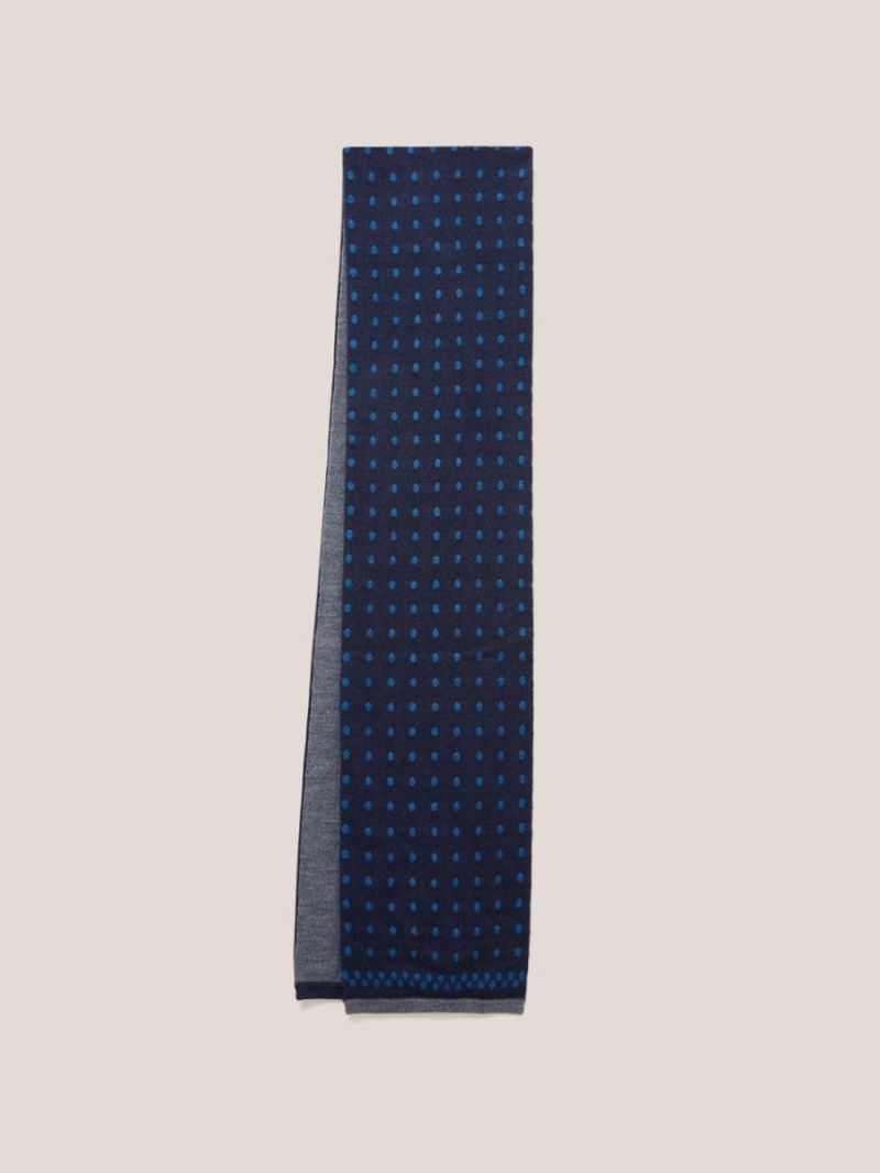 Dark Navy White Stuff Kelvin Merino Scarf | 31498FUTC