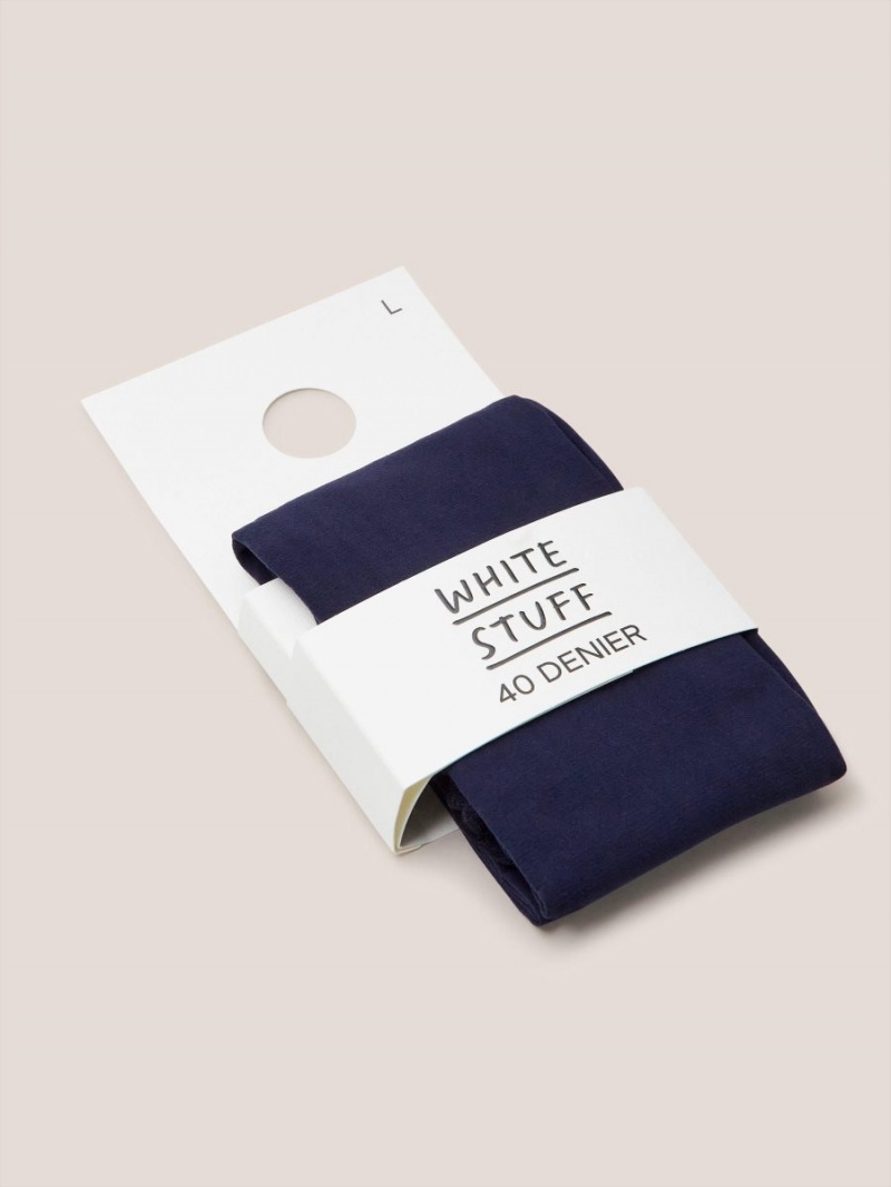 Dark Navy White Stuff Orla 40 Denier Tights | 16257DZJG