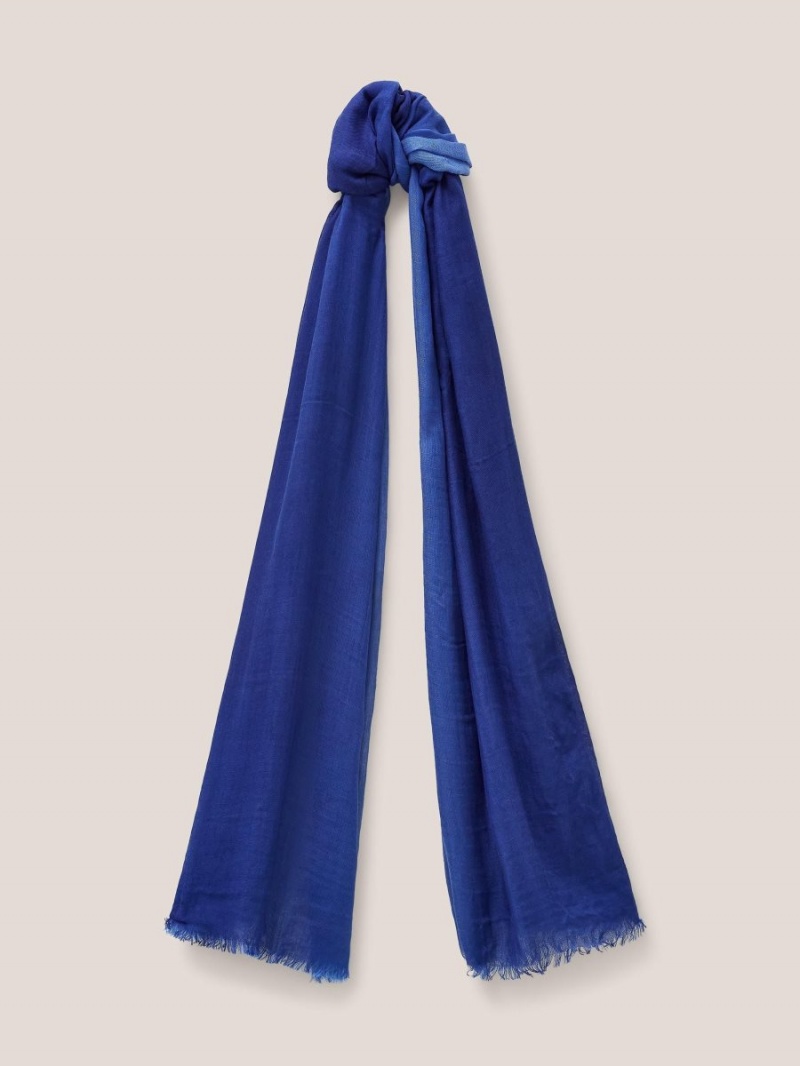 Dark Navy White Stuff Penny Plain Oversized Scarf | 14236IYUC