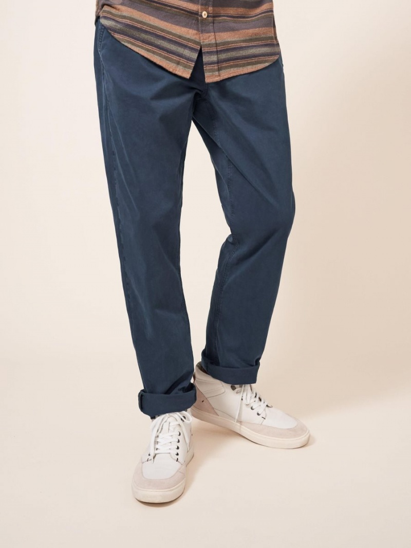 Dark Navy White Stuff Sutton Organic Chino Trouser | 98375PDYT