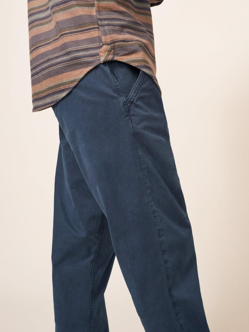 Dark Navy White Stuff Sutton Organic Chino Trouser | 98375PDYT