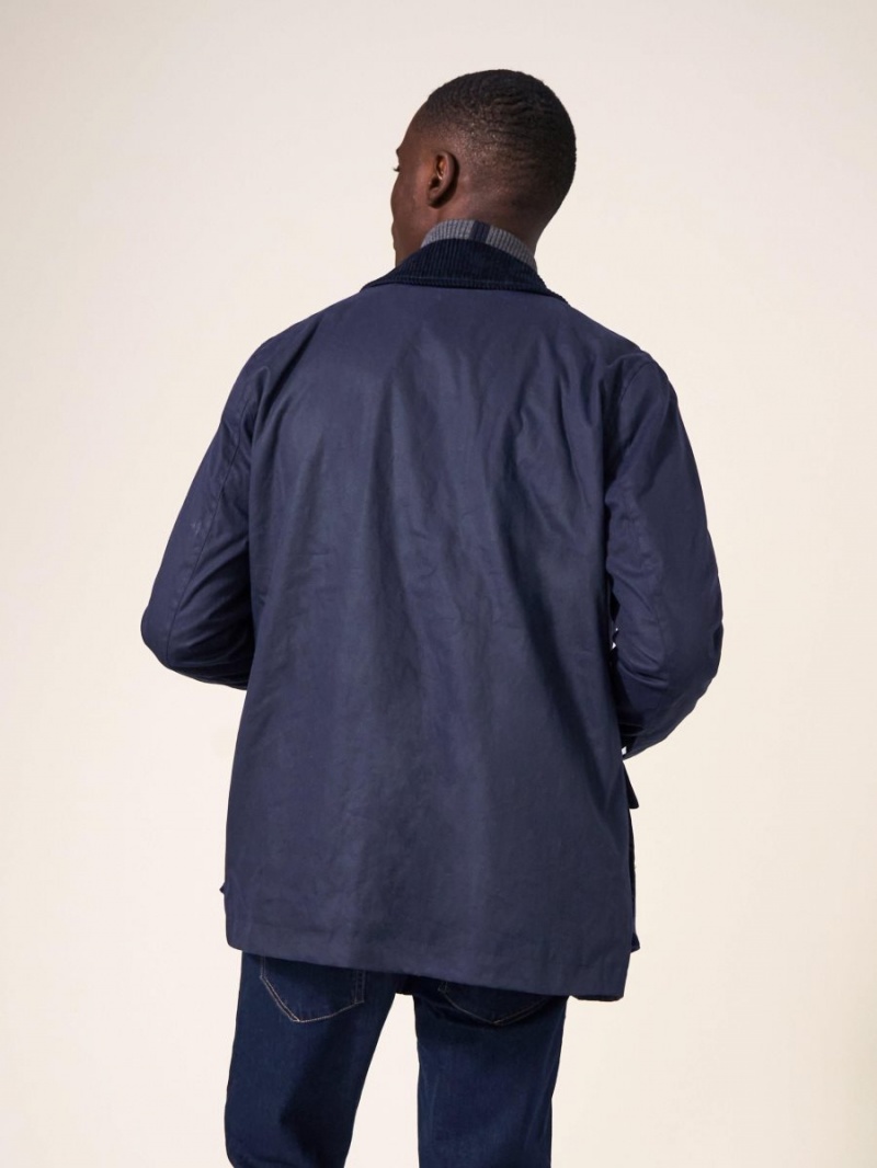 Dark Navy White Stuff Waxed Jacket | 13052CHVY