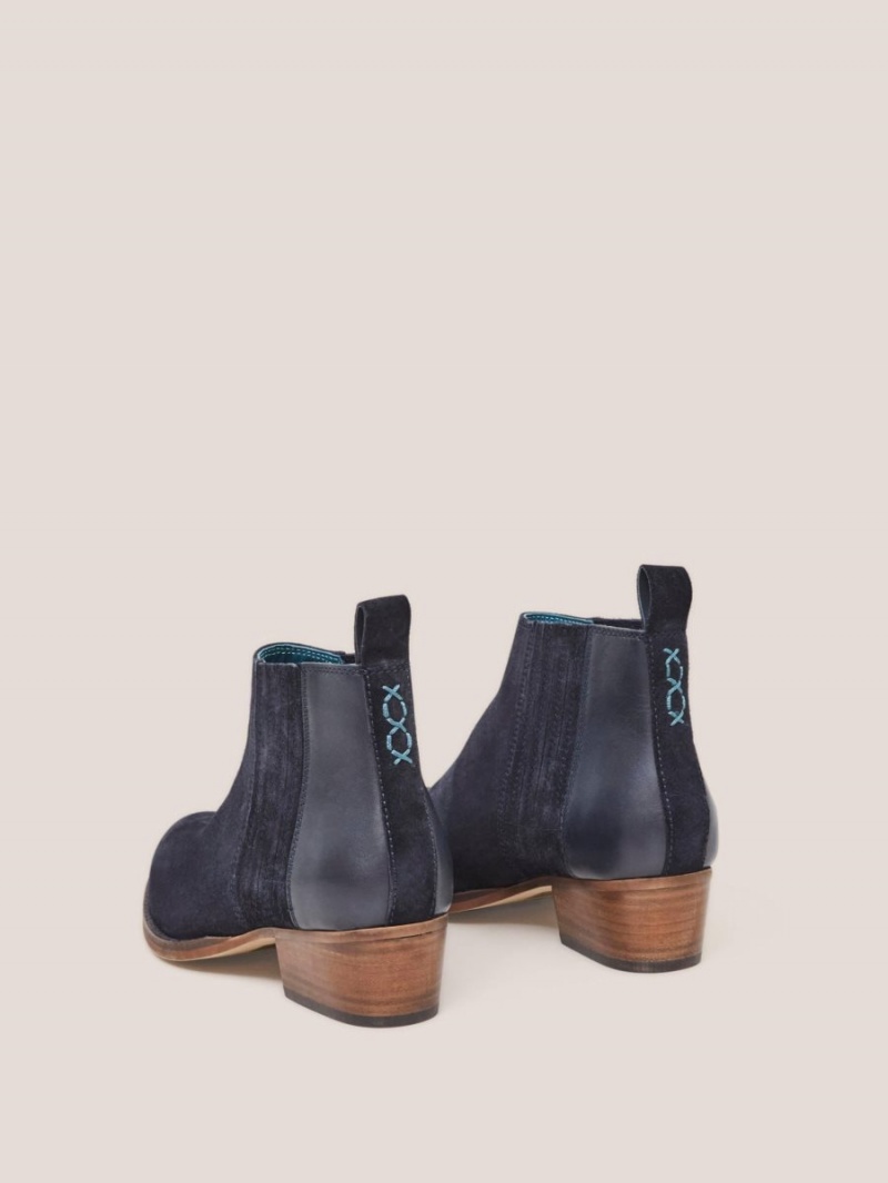 Dark Navy White Stuff Winona Suede Ankle Boot | 08764ETJR