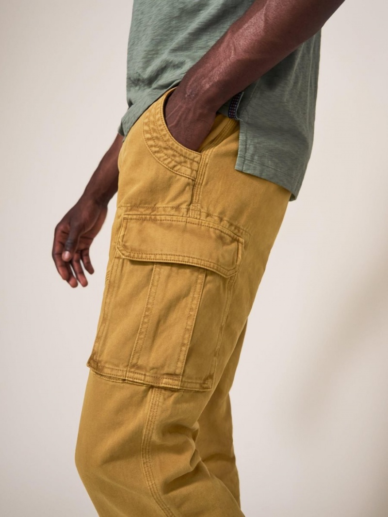 Dark Tan White Stuff Kegworth Organic Cargo Trouser | 64918FQEP