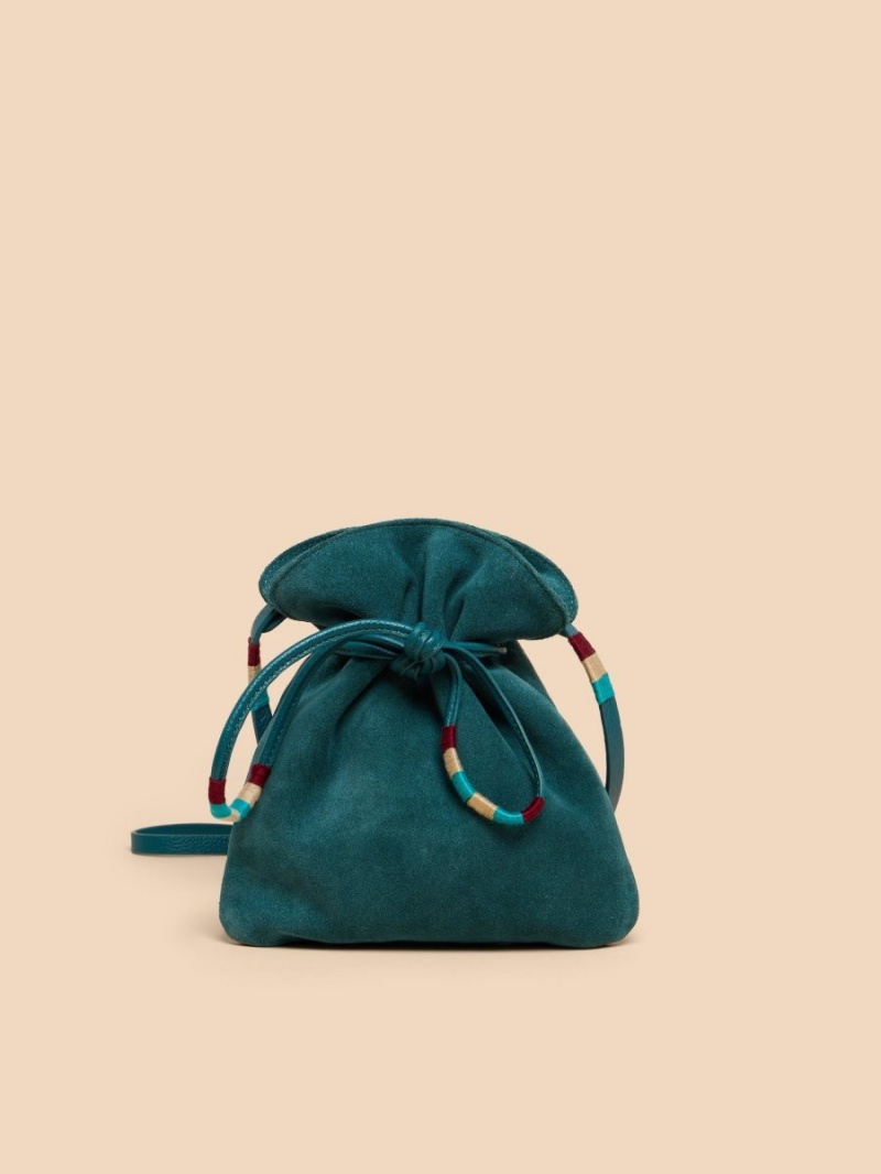 Dk Teal White Stuff Polly Convertible Pouch Bag | 26351TZXJ