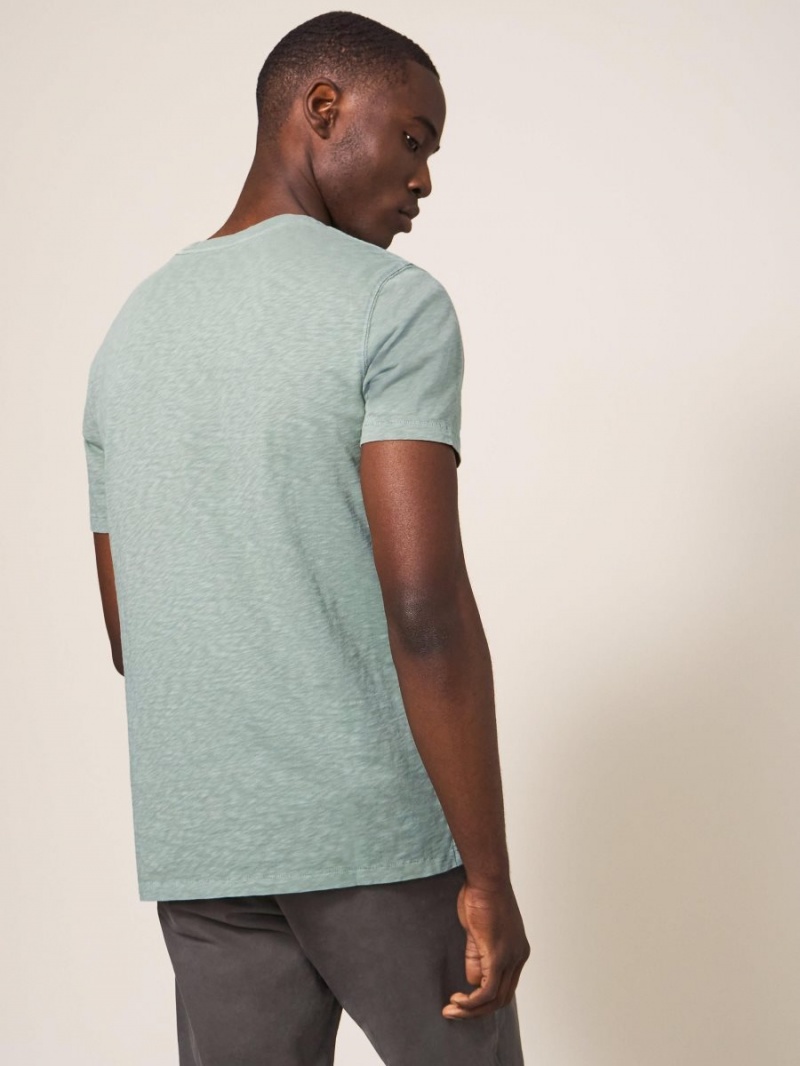 Dusty Green White Stuff Abersoch Short Sleeve Tee | 01934NQXE