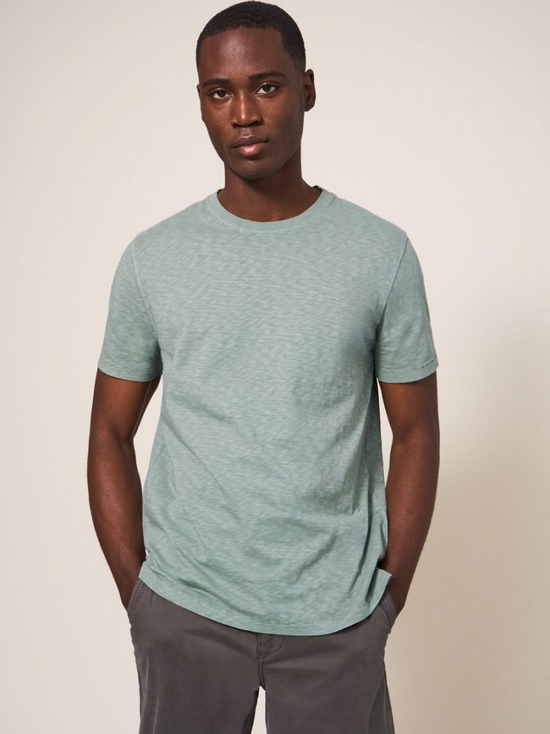 Dusty Green White Stuff Abersoch Short Sleeve Tee | 01934NQXE