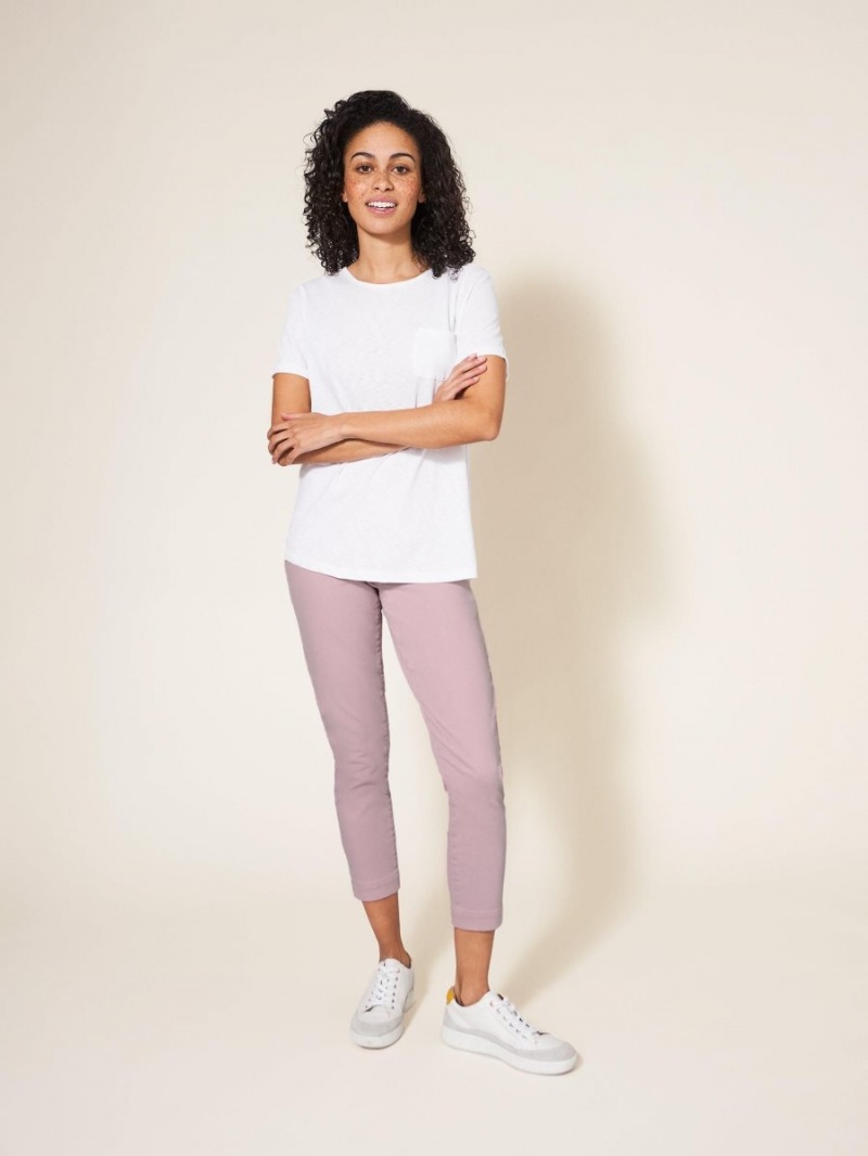 Dusty Pink White Stuff Janey Cropped Jegging | 85396QKJA