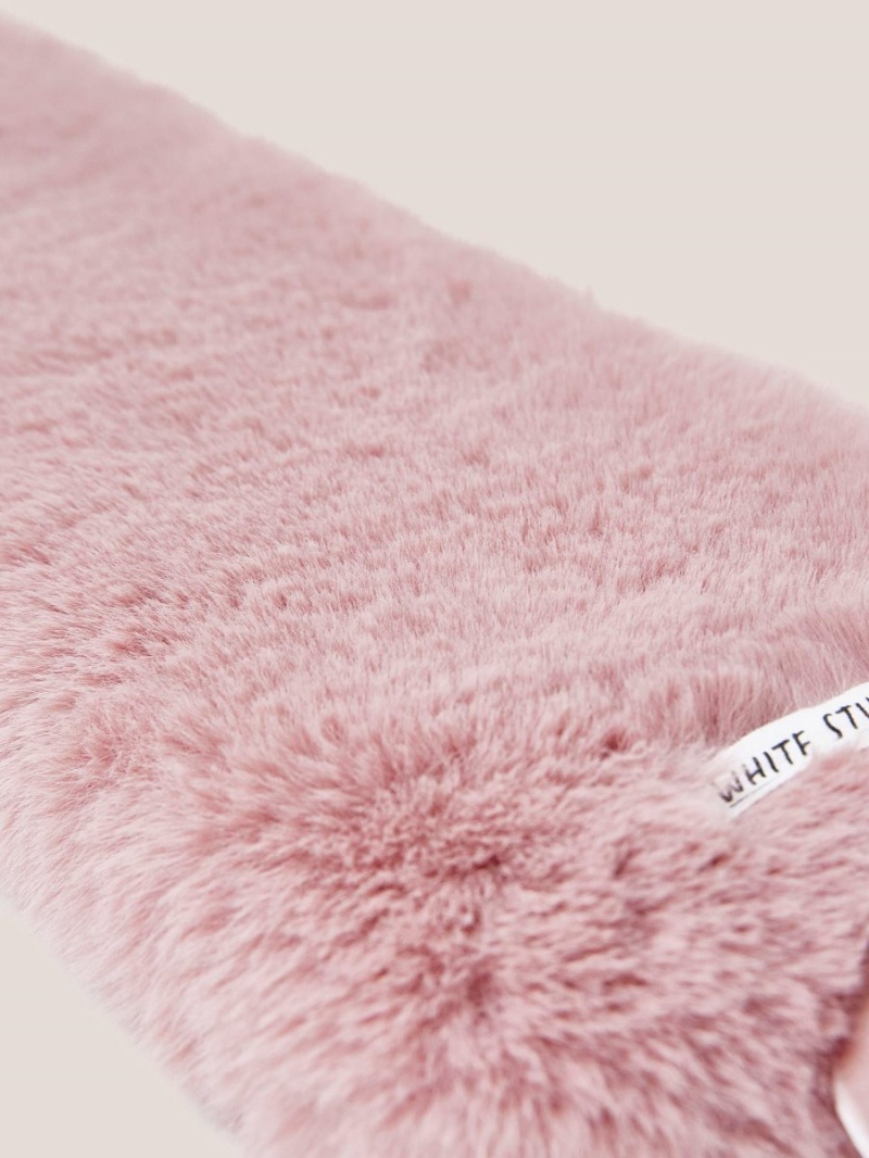 Dusty Pink White Stuff Long Hot Water Bottle | 53168VCIK