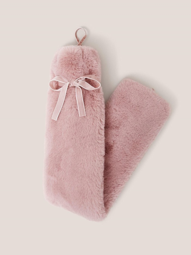 Dusty Pink White Stuff Long Hot Water Bottle | 53168VCIK