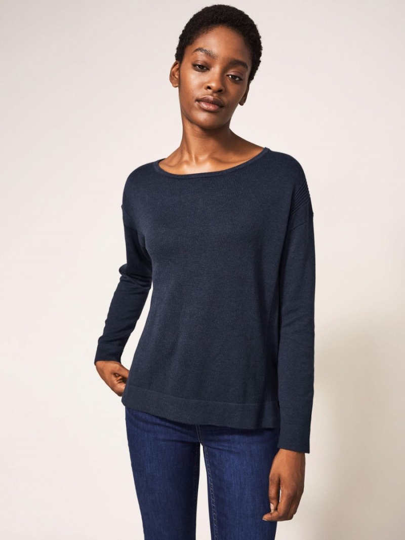 French Navy White Stuff Olivia Jumper | 78492ADJG