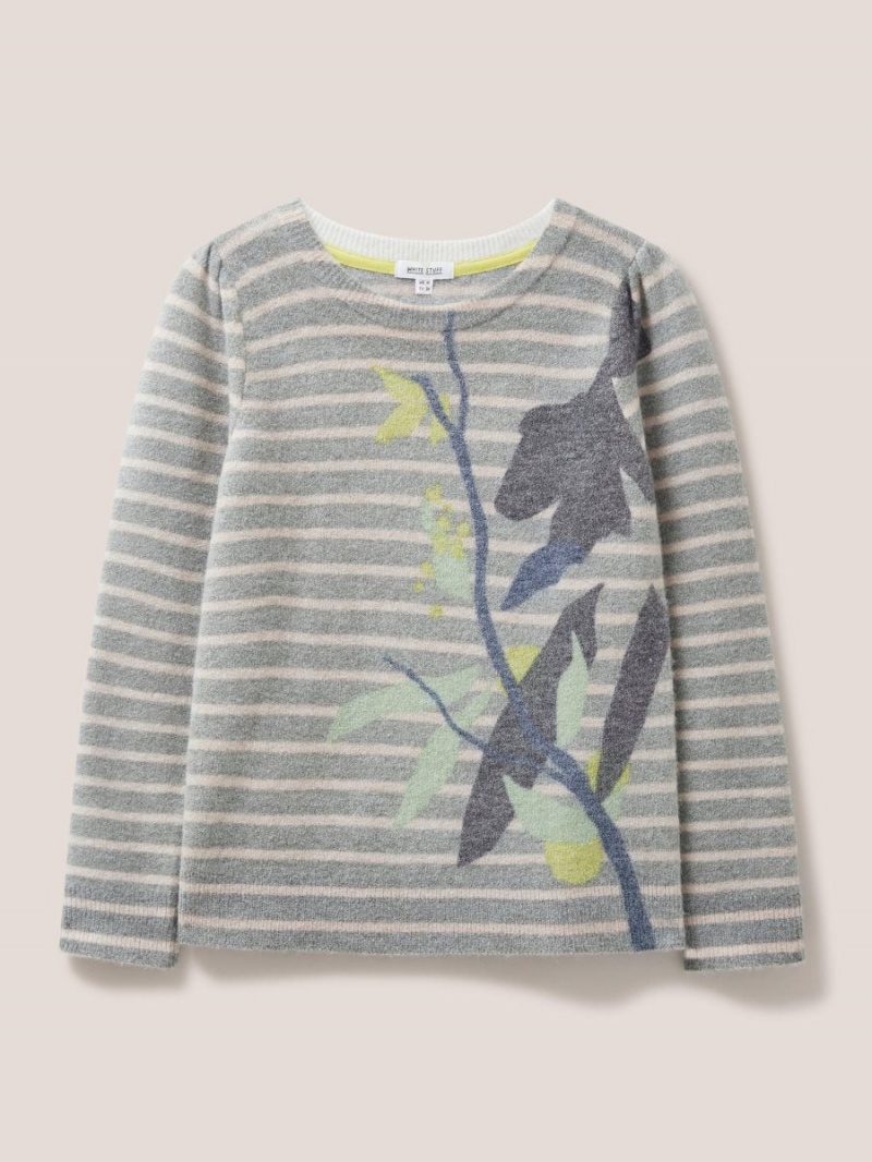 Grey Multi White Stuff Julie Jumper | 30748OUDY