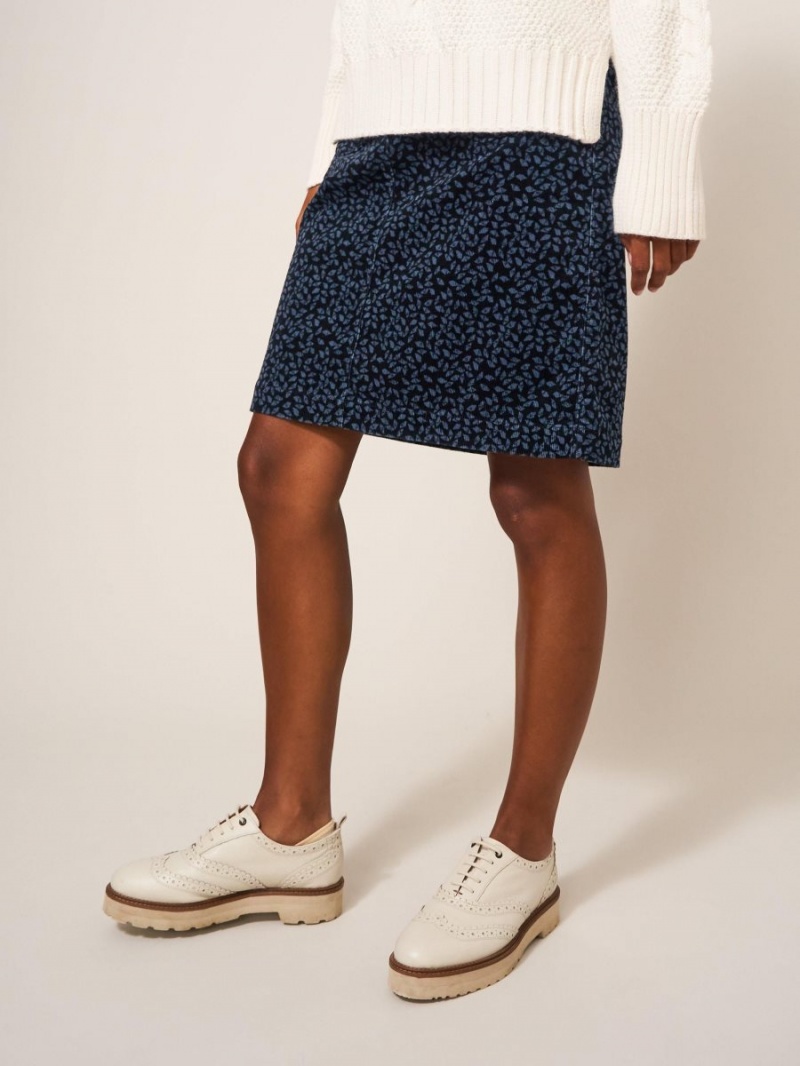 Grey Multi White Stuff Melody Organic Cord Skirt | 12389CRHL