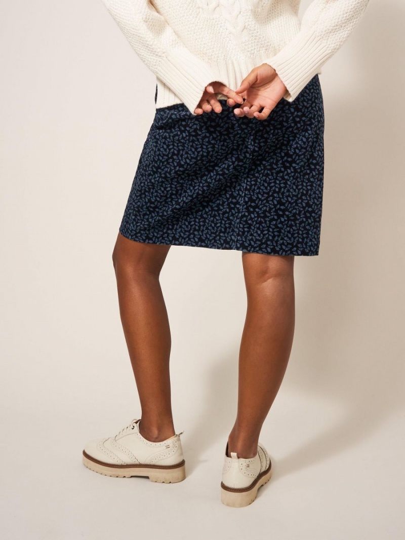 Grey Multi White Stuff Melody Organic Cord Skirt | 12389CRHL