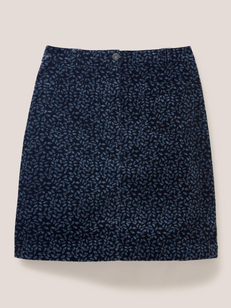 Grey Multi White Stuff Melody Organic Cord Skirt | 12389CRHL