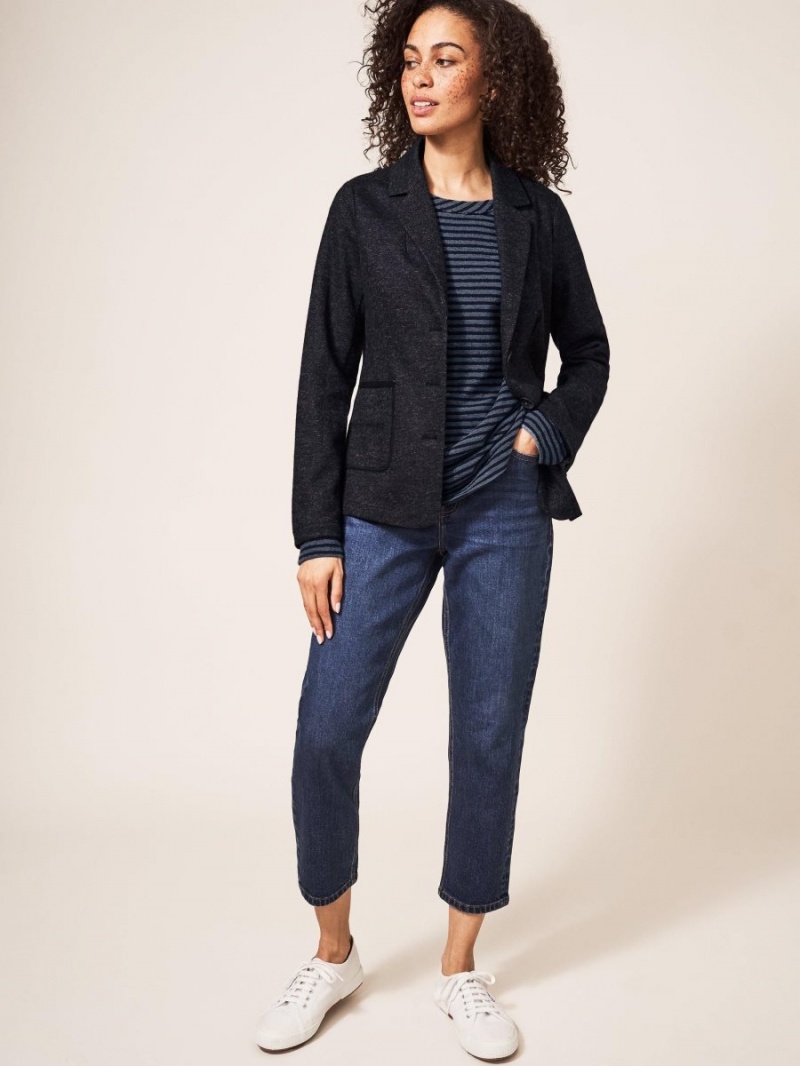 Grey Multi White Stuff Olivia Wool Mix Blazer | 59724TOUR